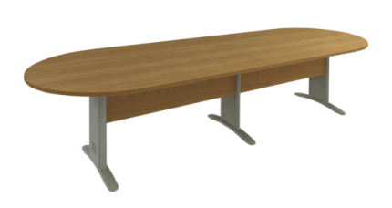 Mesa de Reunião Oval Bipartida Impéria